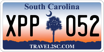 SC license plate XPP052