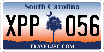 SC license plate XPP056