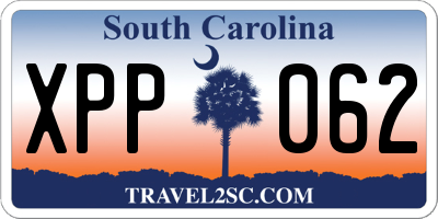 SC license plate XPP062