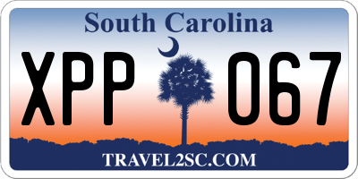 SC license plate XPP067