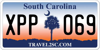SC license plate XPP069