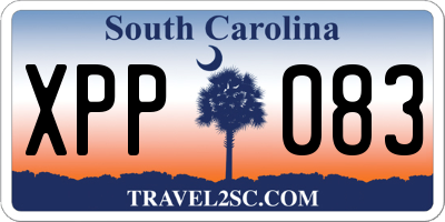 SC license plate XPP083