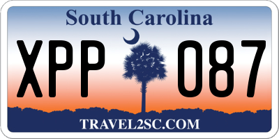 SC license plate XPP087