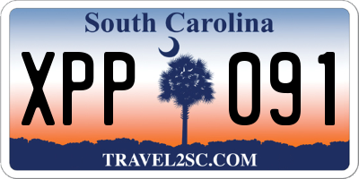 SC license plate XPP091