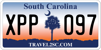 SC license plate XPP097