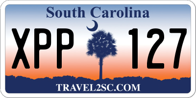 SC license plate XPP127
