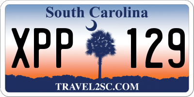 SC license plate XPP129