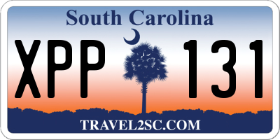 SC license plate XPP131