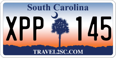 SC license plate XPP145