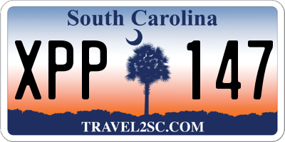 SC license plate XPP147