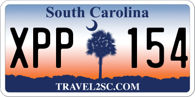 SC license plate XPP154