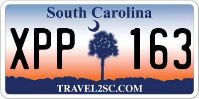SC license plate XPP163