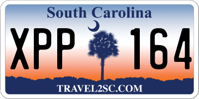 SC license plate XPP164