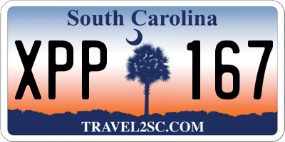 SC license plate XPP167