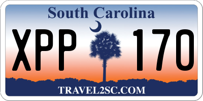 SC license plate XPP170