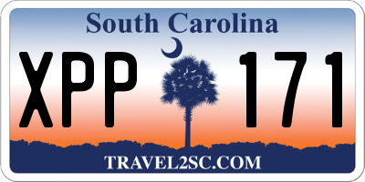 SC license plate XPP171