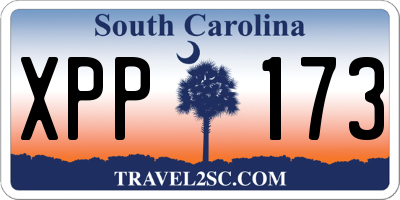 SC license plate XPP173