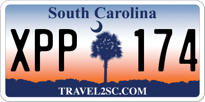 SC license plate XPP174