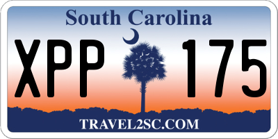 SC license plate XPP175
