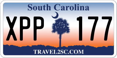 SC license plate XPP177