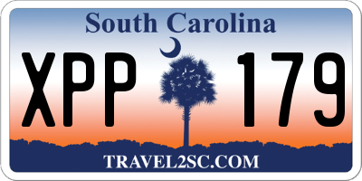 SC license plate XPP179