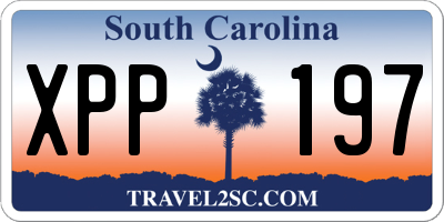 SC license plate XPP197