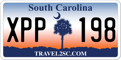 SC license plate XPP198