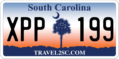SC license plate XPP199