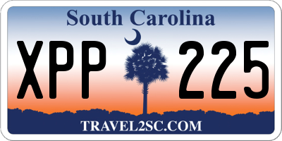 SC license plate XPP225