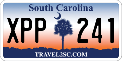 SC license plate XPP241