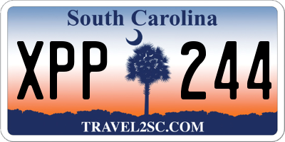 SC license plate XPP244