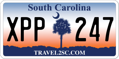 SC license plate XPP247