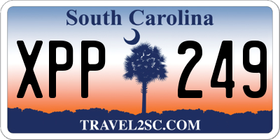 SC license plate XPP249