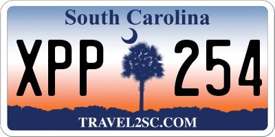 SC license plate XPP254