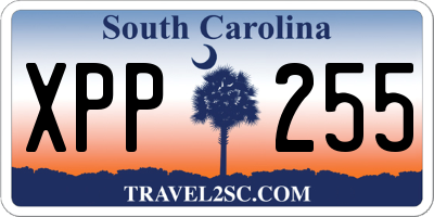 SC license plate XPP255