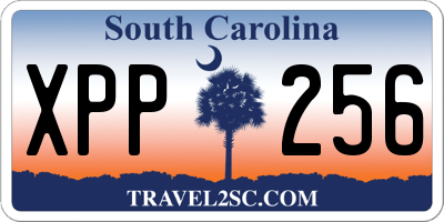 SC license plate XPP256