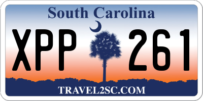 SC license plate XPP261