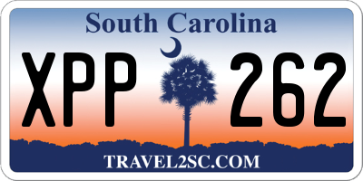 SC license plate XPP262