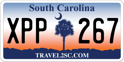 SC license plate XPP267