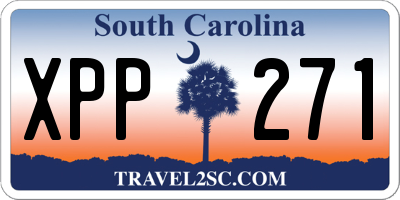 SC license plate XPP271