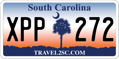 SC license plate XPP272