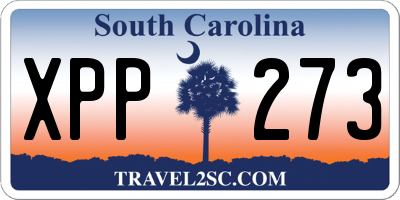 SC license plate XPP273
