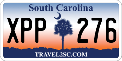 SC license plate XPP276