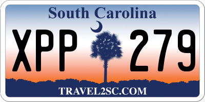 SC license plate XPP279