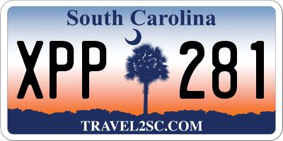SC license plate XPP281