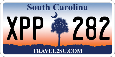 SC license plate XPP282