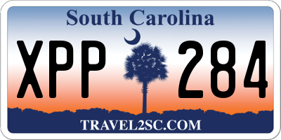 SC license plate XPP284