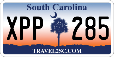 SC license plate XPP285