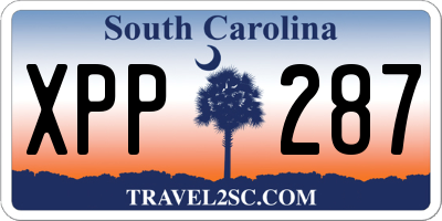SC license plate XPP287