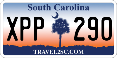 SC license plate XPP290